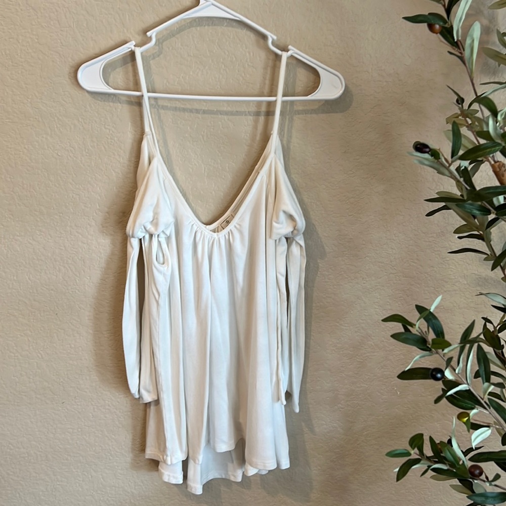 We The Free cute tie sleeve flowy tank top